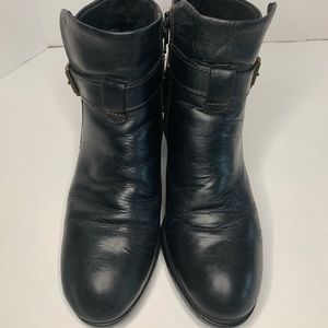 BOC Women's Black Buckle Shea Ankle Bootie Size 9.5